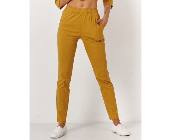 Изображение 4 Women's medical suit Shanghai mustard s. 40, "WHITE ROBE" 139-395-704, Size: 40, Color: mustard