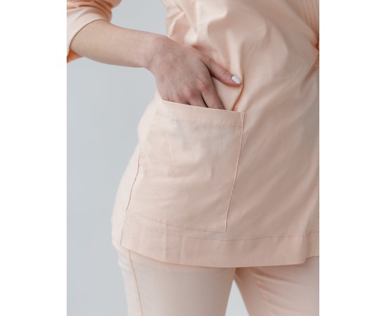 Изображение 7 Women's medical suit Shanghai peach s. 40, "WHITE ROBE" 139-338-704, Size: 40, Color: peach