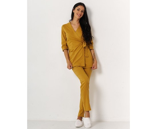 Изображение 7 Women's medical suit Shanghai mustard s. 40, "WHITE ROBE" 139-395-704, Size: 40, Color: mustard