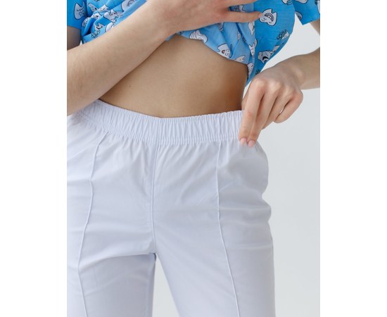 Изображение 9 Medical suit with print women's Topaz Dentist blue s. 44, "WHITE ROBE" 137-324-776, Size: 44, Color: dentist blue