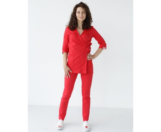 Изображение 9 Women's medical suit Shanghai red s. 40, "WHITE ROBE" 139-339-704, Size: 40, Color: red