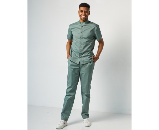 Изображение 2 Medical suit men's Boston olive red. 52, "WHITE ROBE" 129-327-679, Size: 52, Color: olive