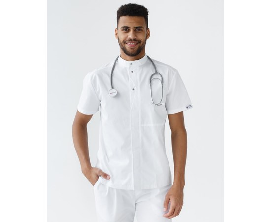 Изображение 3 Men's medical suit Boston white s. 56, "WHITE ROBE" 129-324-679, Size: 56, Color: white