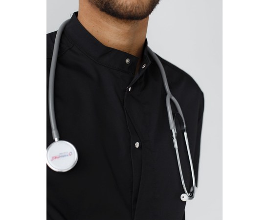 Изображение 7 Men's medical suit Boston black s. 50, "WHITE ROBE" 129-321-679, Size: 50, Color: black