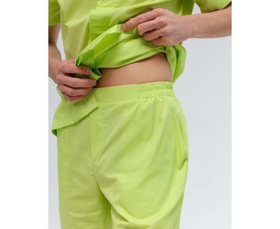 Изображение 7 Men's medical suit Boston lime s. 54, "WHITE ROBE" 129-330-679, Size: 54, Color: lime