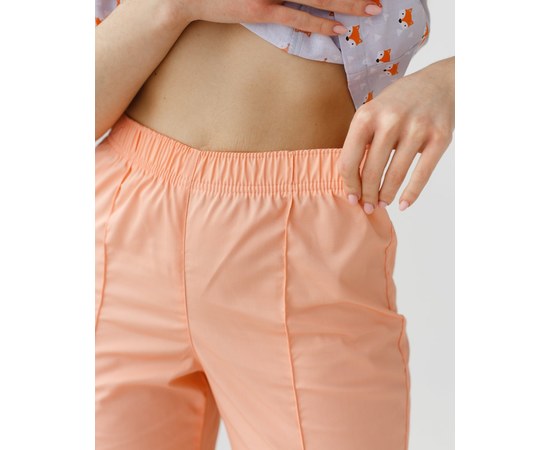 Изображение 8 Medical suit with print for women Topaz chanterelles peach s. 40, "WHITE ROBE" 138-338-729, Size: 40, Color: peach chanterelles