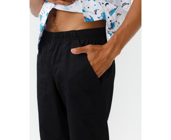 Изображение 9 Medical suit with print for men Granite Cosmosaurus black s. 46, "WHITE ROBE" 130-321-771, Size: 46, Color: black