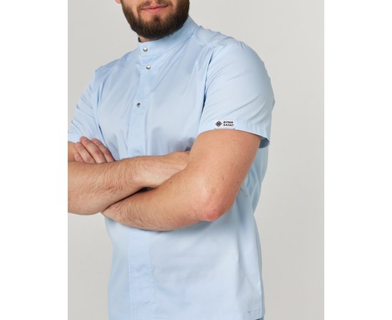 Изображение 9 Medical suit for men Boston azure s. 56, "WHITE ROBE" 129-462-679, Size: 56, Color: azure