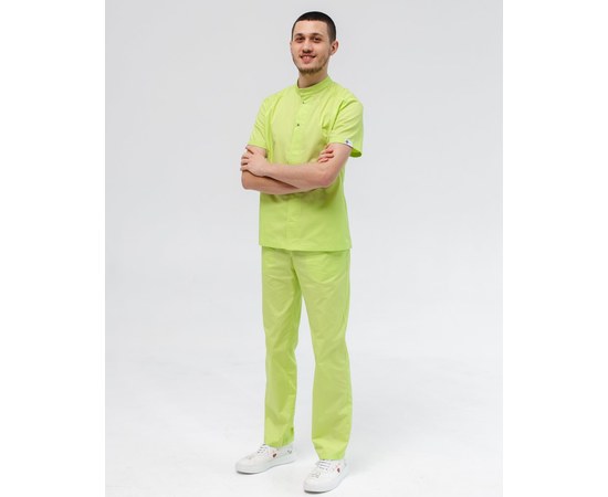 Изображение 9 Men's medical suit Boston lime s. 54, "WHITE ROBE" 129-330-679, Size: 54, Color: lime