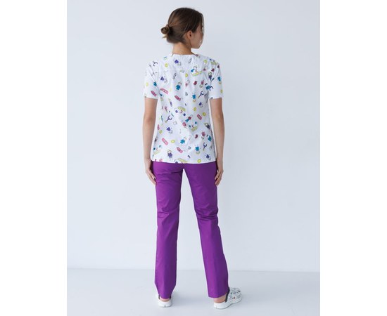 Изображение 2 Medical suit with print women's Topaz MediKids s. 44, "WHITE ROBE" 137-335-774, Size: 44, Color: medikids