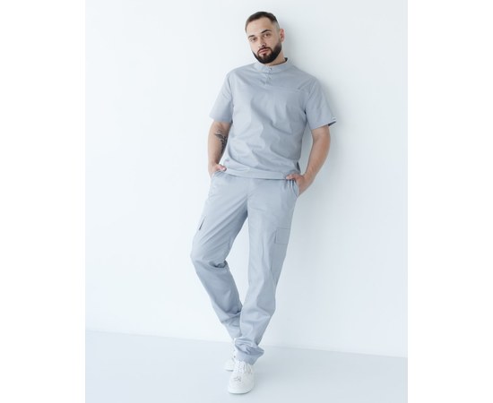 Изображение 2 Medical suit men's Denver gray s. 52, "WHITE ROBE" 404-328-679, Size: 52, Color: grey