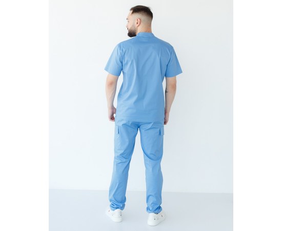 Изображение 2 Medical suit men's Denver blue s. 50, "WHITE ROBE" 404-333-679, Size: 50, Color: blue light