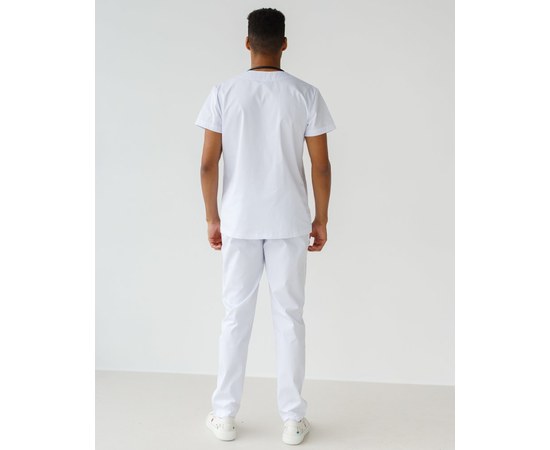 Изображение 2 Medical suit for men Milan white s. 46, "WHITE ROBE" 134-324-708, Size: 46, Color: white