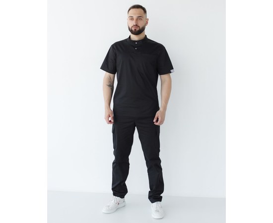 Изображение 2 Men's medical suit Denver black s. 52, "WHITE ROBE" 404-321-679, Size: 52, Color: black