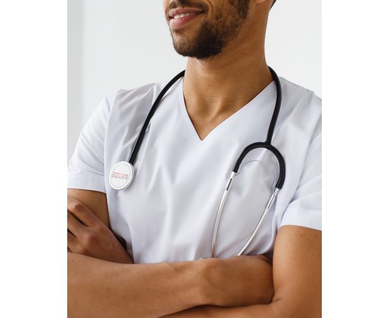 Изображение 4 Medical suit for men Milan white s. 46, "WHITE ROBE" 134-324-708, Size: 46, Color: white