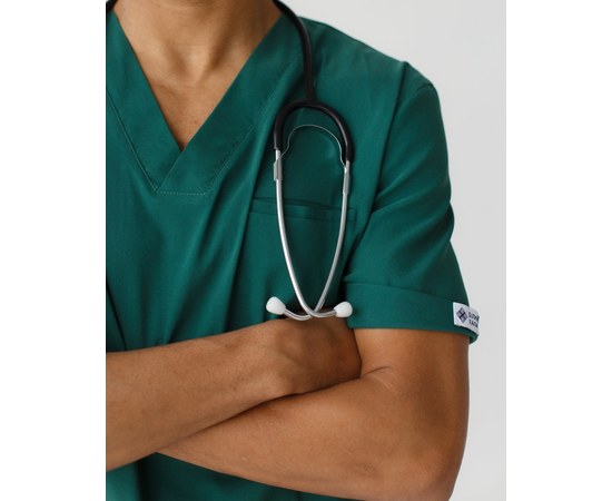 Изображение 5 Medical suit for men Marseille green s. 52, "WHITE ROBE" 353-350-708, Size: 52, Color: green