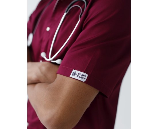 Изображение 5 Medical suit for men London Marsala-champagne s. 46, "WHITE ROBE" 133-355-679, Size: 46, Color: marsala champagne