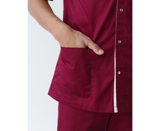 Изображение 7 Medical suit for men London Marsala-champagne s. 46, "WHITE ROBE" 133-355-679, Size: 46, Color: marsala champagne