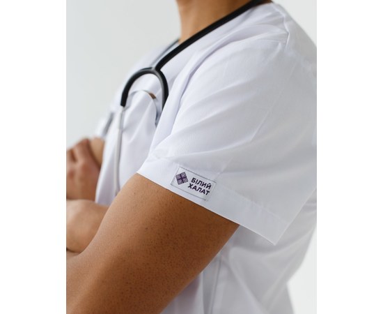 Изображение 7 Medical suit for men Milan white s. 46, "WHITE ROBE" 134-324-708, Size: 46, Color: white