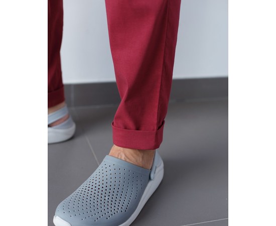 Изображение 8 Medical suit for men Marseille Marsala s. 54, "WHITE ROBE" 353-326-708, Size: 54, Color: marsala