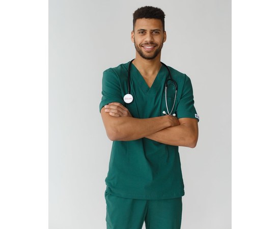 Изображение 9 Medical suit for men Marseille green s. 48, "WHITE ROBE" 353-350-708, Size: 48, Color: green