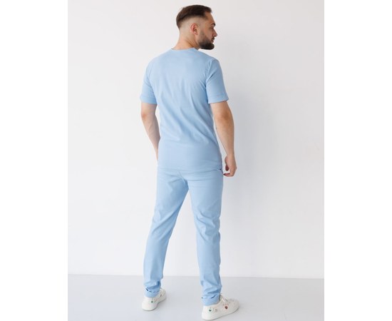 Изображение 2 Medical suit for men Marseille blue s. 52, "WHITE ROBE" 353-333-708, Size: 52, Color: blue light