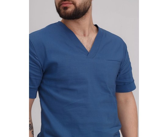 Изображение 15 Medical suit for men Marseille blue s. 48, "WHITE ROBE" 353-322-708, Size: 48, Color: blue