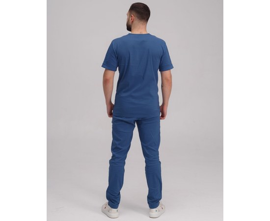 Изображение 18 Medical suit for men Marseille blue s. 56, "WHITE ROBE" 353-322-708, Size: 56, Color: blue
