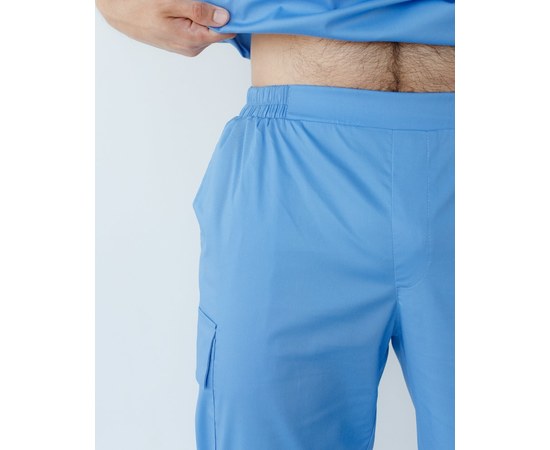 Изображение 11 Medical suit men's Denver blue s. 48, "WHITE ROBE" 404-333-679, Size: 48, Color: blue light