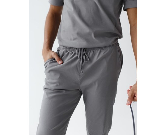 Изображение 7 Medical suit for men Marseille gray s. 50, "WHITE ROBE" 353-328-708, Size: 50, Color: grey
