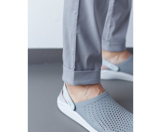 Изображение 8 Medical suit for men Marseille gray s. 46, "WHITE ROBE" 353-328-708, Size: 46, Color: grey