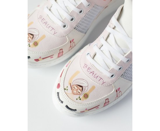 Изображение  Medical shoes sneakers with open heel Beauty Pink PU sole s. 40, "WHITE ROBE" 347-359-850, Size: 40, Color: beauty pink