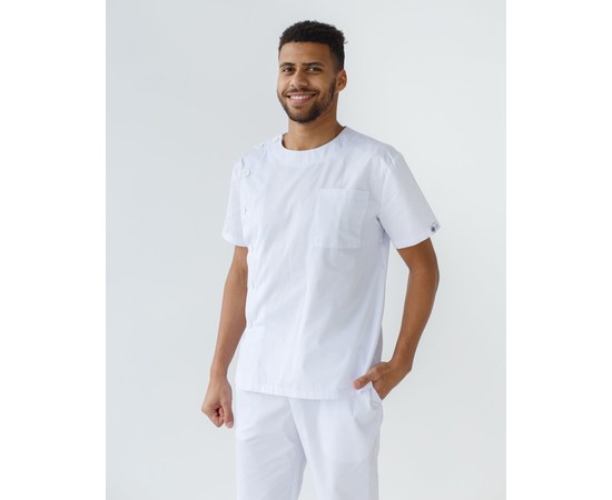 Изображение 3 Medical suit for men Texas white s. 54, "WHITE ROBE" 136-324-677, Size: 54, Color: white