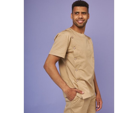 Изображение 3 Medical suit for men Texas sandy river. 50, "WHITE ROBE" 136-323-677, Size: 50, Color: sand