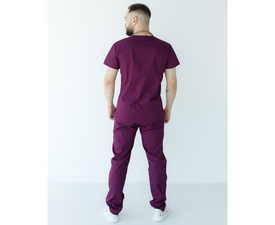 Изображение 4 Medical suit for men Milan purple s. 48, "WHITE ROBE" 134-335-708, Size: 48, Color: violet