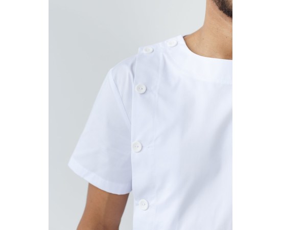 Изображение 4 Medical suit for men Texas white s. 56, "WHITE ROBE" 136-324-677, Size: 56, Color: white