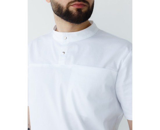 Изображение 4 Men's medical suit Denver white +SIZE s. 62, "WHITE ROBE" 447-324-679, Size: 62, Color: white