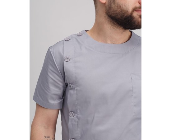 Изображение 5 Medical suit for men Texas gray s. 50, "WHITE ROBE" 136-328-677, Size: 50, Color: grey