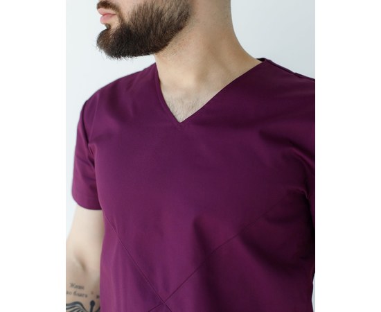Изображение 7 Medical suit for men Milan purple s. 46, "WHITE ROBE" 134-335-708, Size: 46, Color: violet