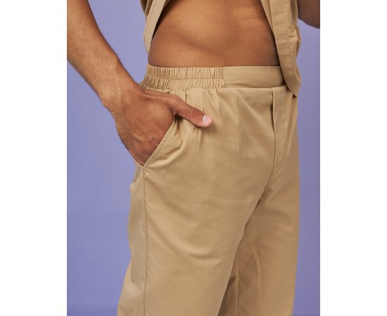 Изображение 7 Medical suit for men Texas sandy river. 46, "WHITE ROBE" 136-323-677, Size: 46, Color: sand