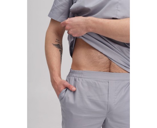 Изображение 9 Medical suit for men Texas gray s. 50, "WHITE ROBE" 136-328-677, Size: 50, Color: grey