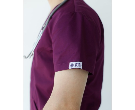 Изображение 10 Medical suit for men Milan purple s. 48, "WHITE ROBE" 134-335-708, Size: 48, Color: violet