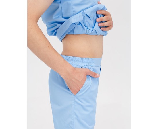 Изображение 8 Medical suit for men Milan light blue s. 46, "WHITE ROBE" 134-436-758, Size: 46, Color: light blue