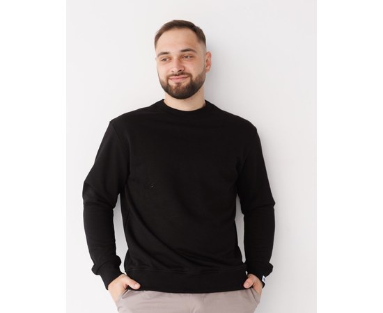 Изображение  Medical sweatshirt Montreal men's black M, "WHITE ROBE" 470-321-758, Size: M, Color: black