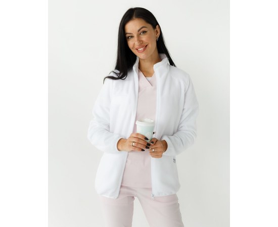 Изображение  Women's fleece medical jacket Dakota white s. M, "WHITE ROBE" 406-324-881, Size: M, Color: white