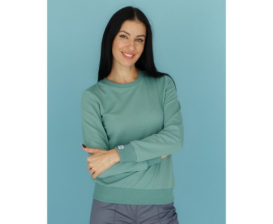 Изображение  Medical sweatshirt New York women's olive green S, "WHITE ROBE" 359-327-758, Size: S, Color: olive