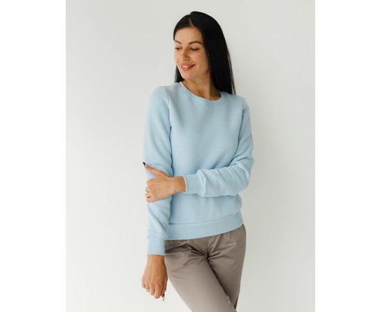 Изображение  Medical insulated sweatshirt for women Alaska blue river. L, "WHITE ROBE" 364-333-842, Size: L, Color: blue light
