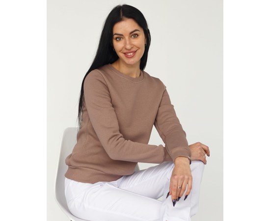 Изображение  Medical insulated sweatshirt for women Alaska dark beige s. S, "WHITE ROBE" 364-435-842, Size: S, Color: dark beige
