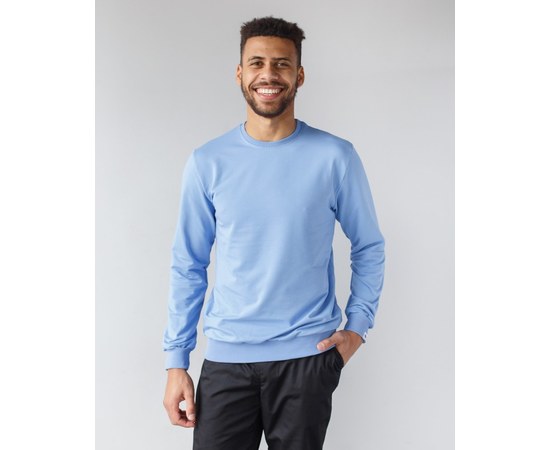 Изображение  Medical sweatshirt New York men's cornflower blue. XL, "WHITE ROBE" 360-455-758, Size: XL, Color: cornflower