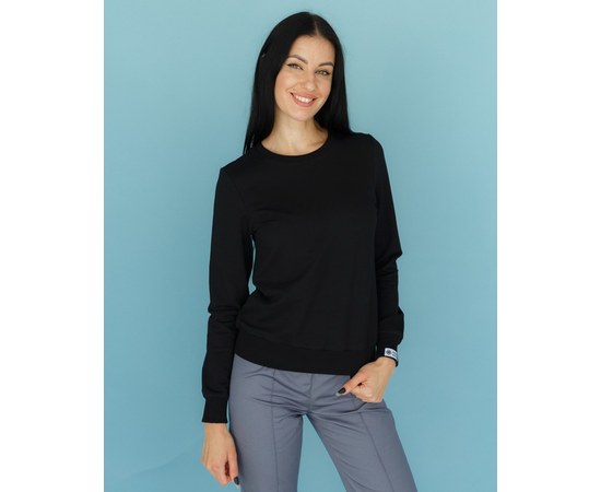Изображение  Medical sweatshirt New York women's black s. XL, "WHITE ROBE" 359-321-758, Size: XL, Color: black